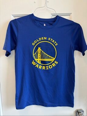 NBA Golden State Warriors Blue & Yellow Short Sleeve Tee